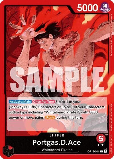 Portgas.D.Ace (001) - OP16-001 (Normal, L)