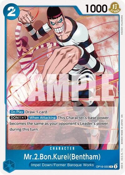 Mr.2.Bon.Kurei(Bentham) (055) - OP16-055 (Foil, R)