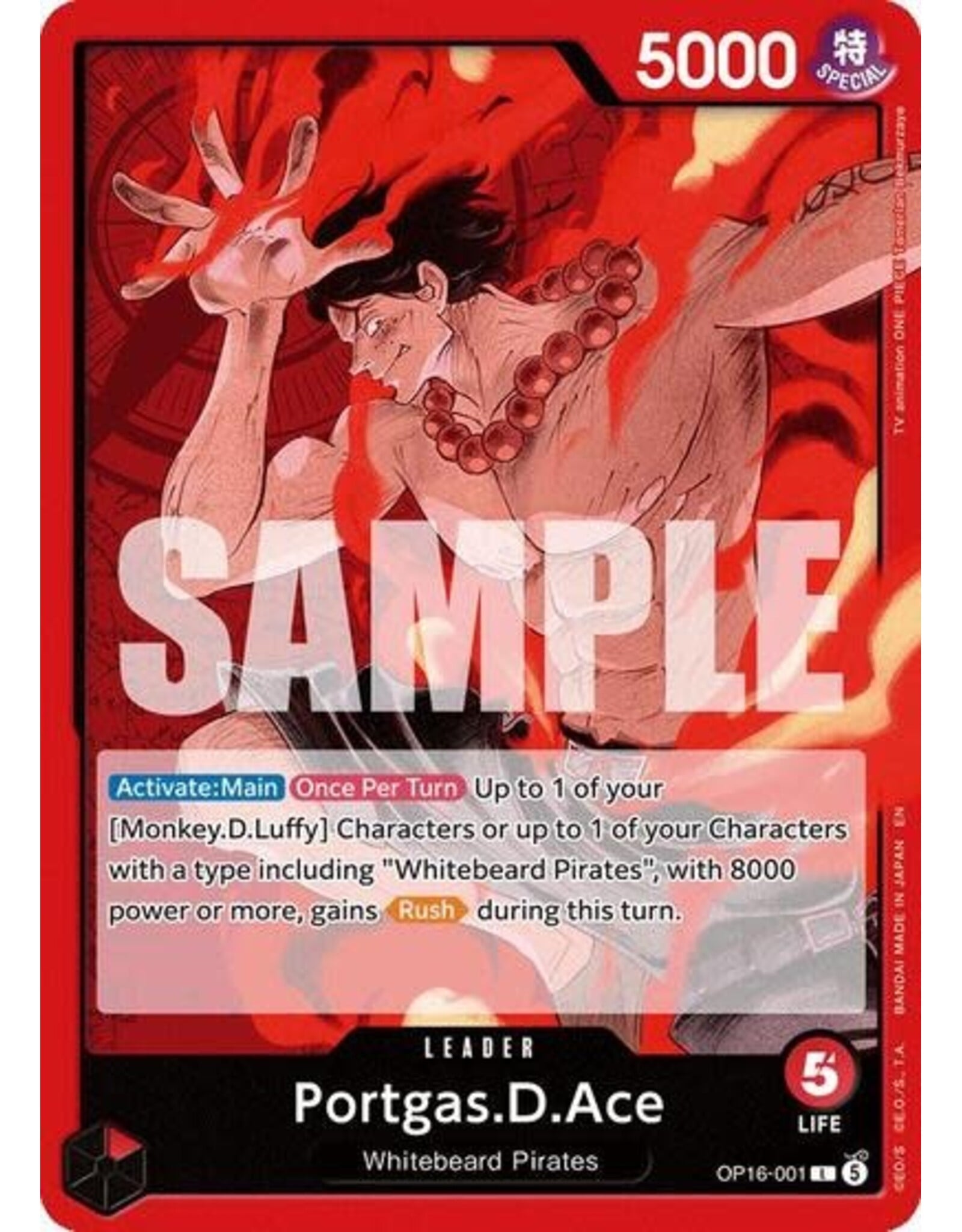 Portgas.D.Ace (001) - OP16-001 (Normal, L)