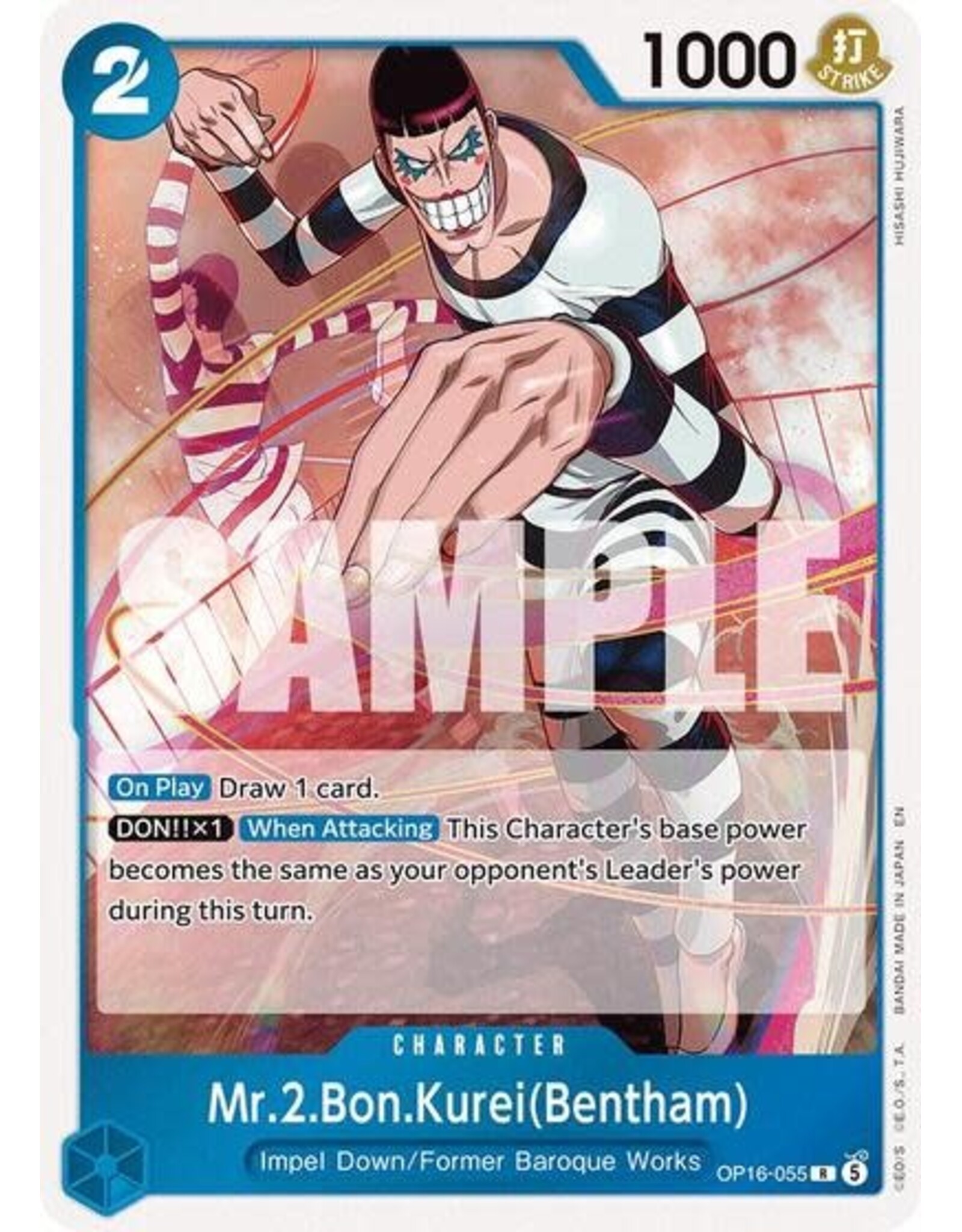 Mr.2.Bon.Kurei(Bentham) (055) - OP16-055 (Foil, R)