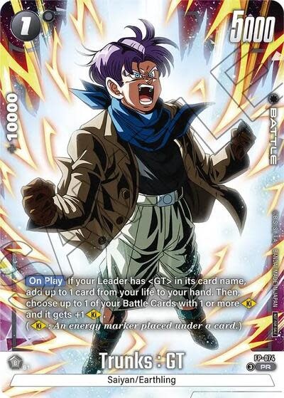 Trunks : GT - FP-074 (Tournament Pack 10) (Holofoil, Promo)
