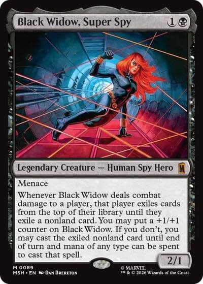 Black Widow, Super Spy - 89 (Foil, M)