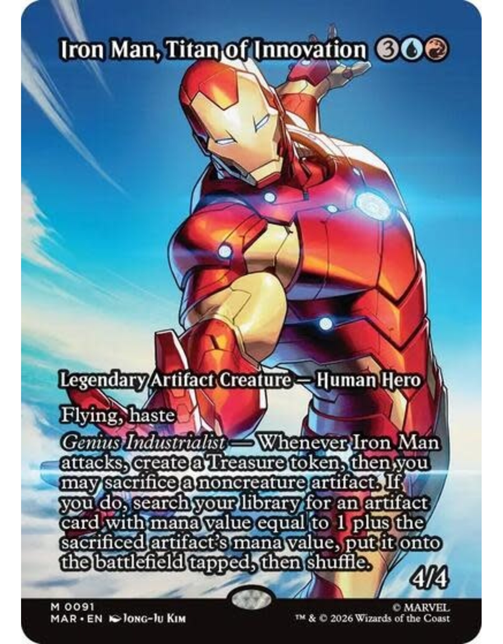 Iron Man, Titan of Innovation (Borderless) - 91 (Foil, M)