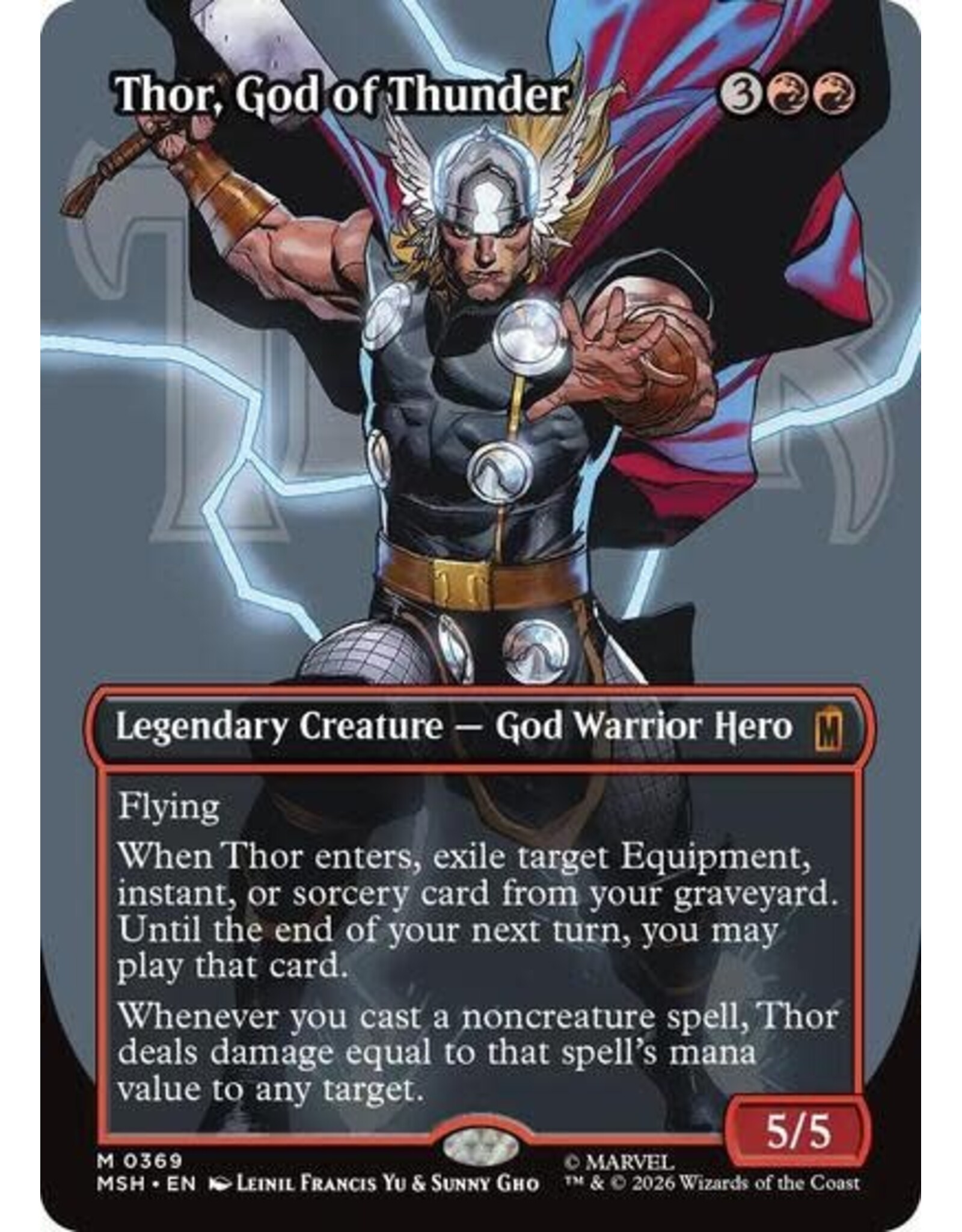 Thor, God of Thunder (Borderless) (0369) (Normal, M)