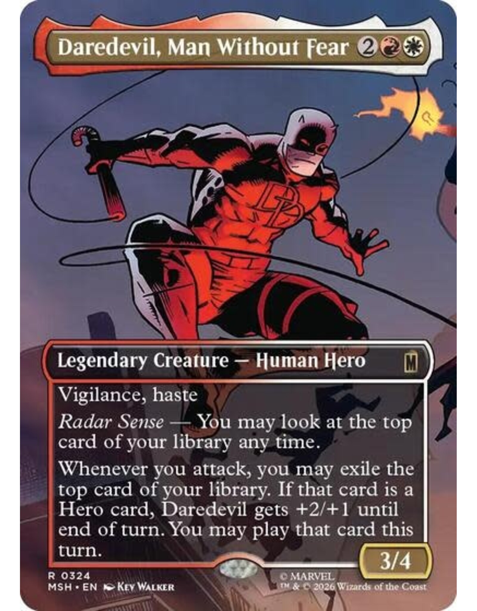 Daredevil, Man Without Fear (Borderless) (0324) (Normal, R)