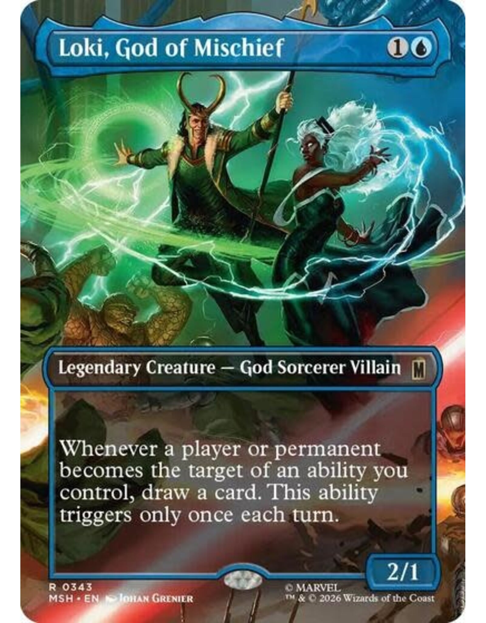 Loki, God of Mischief (Borderless) - 343 (Normal, R)