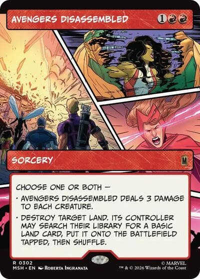 Avengers Disassembled (Borderless) - 302 (Foil, R)