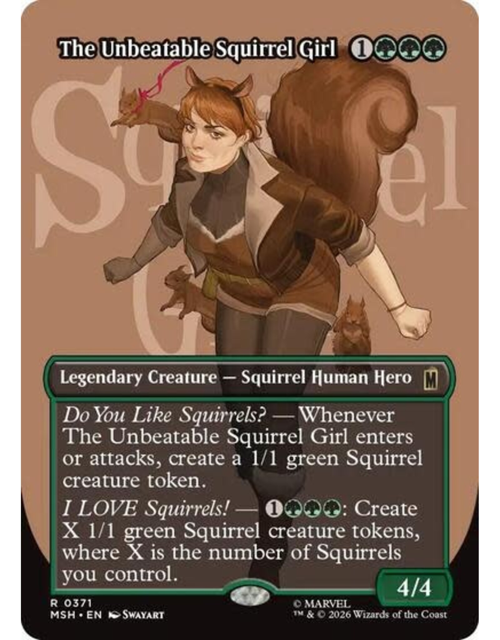 The Unbeatable Squirrel Girl (Borderless) - 371 (Foil, R)