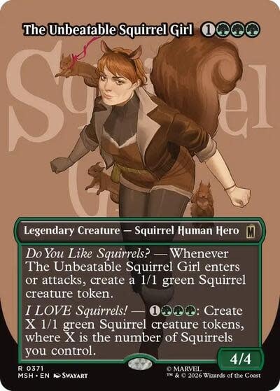 The Unbeatable Squirrel Girl (Borderless) - 371 (Foil, R)