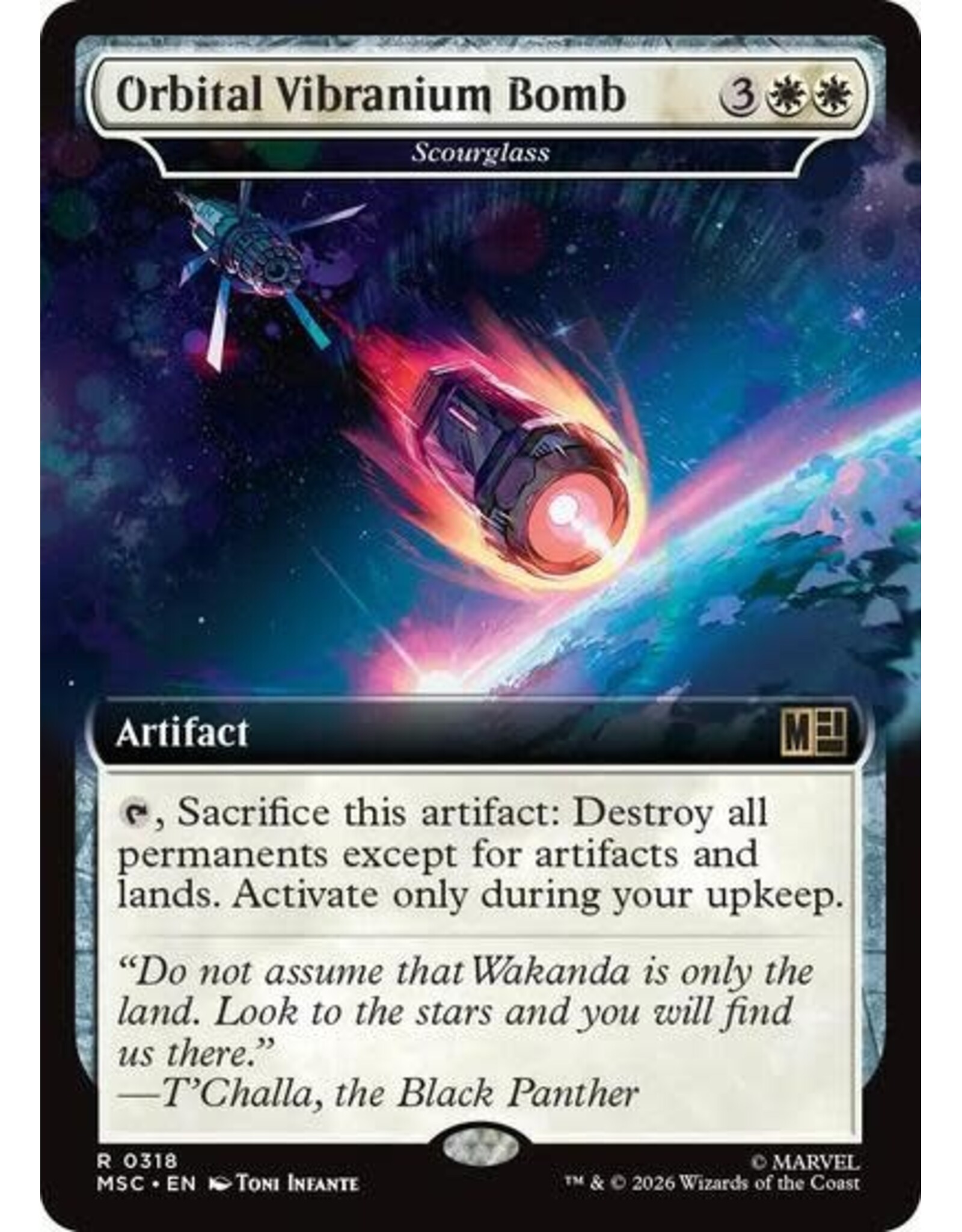 Orbital Vibranium Bomb - Scourglass (Extended Art) - 318 (Normal, R)