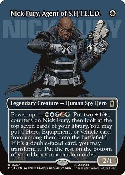 Nick Fury, Agent of S.H.I.E.L.D. (Borderless) (0357) (Foil, R)