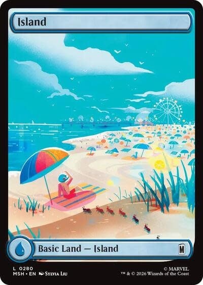 Island (0280) (Foil, L) (MSH)