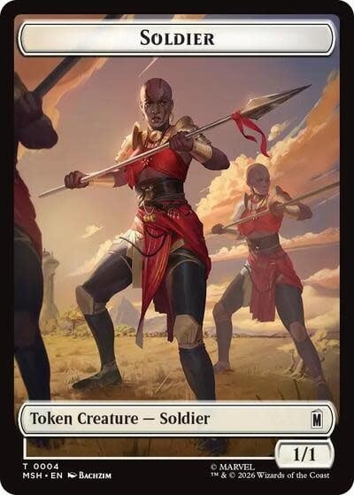 Soldier // Clue Double-Sided Token - 004/017 (Foil, T)