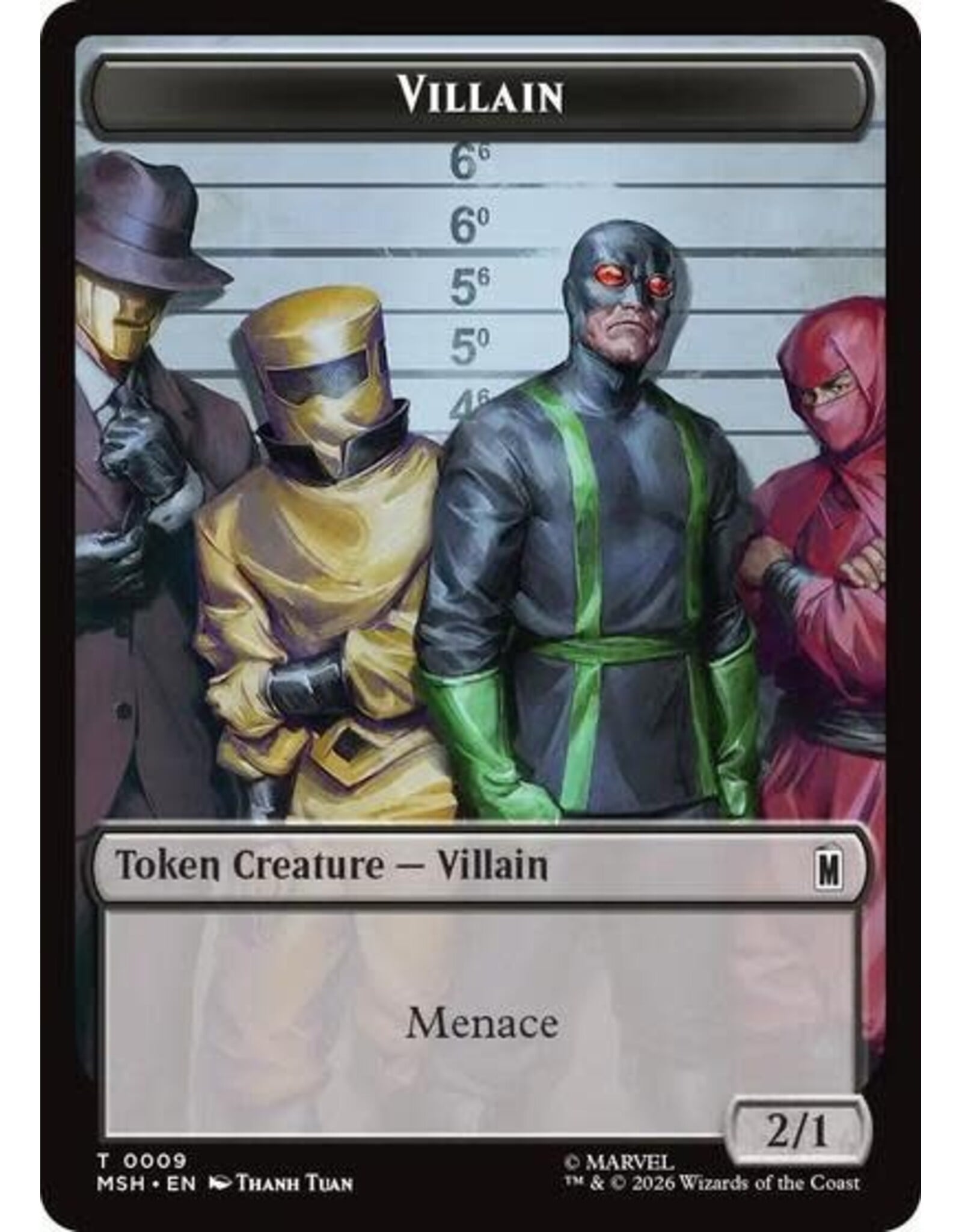 Villain // Soldier Double-Sided Token - 009/003 (Foil, T)