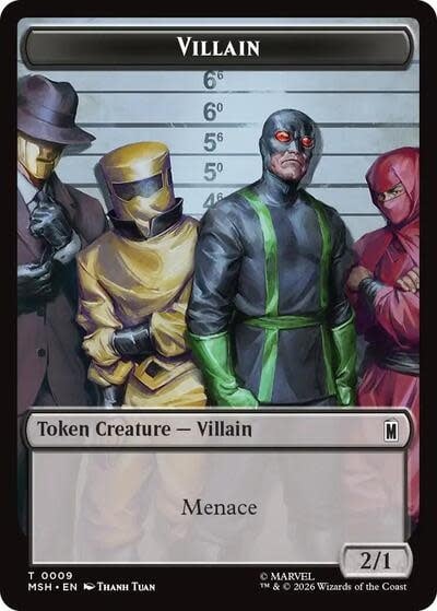 Villain // Soldier Double-Sided Token - 009/003 (Foil, T)