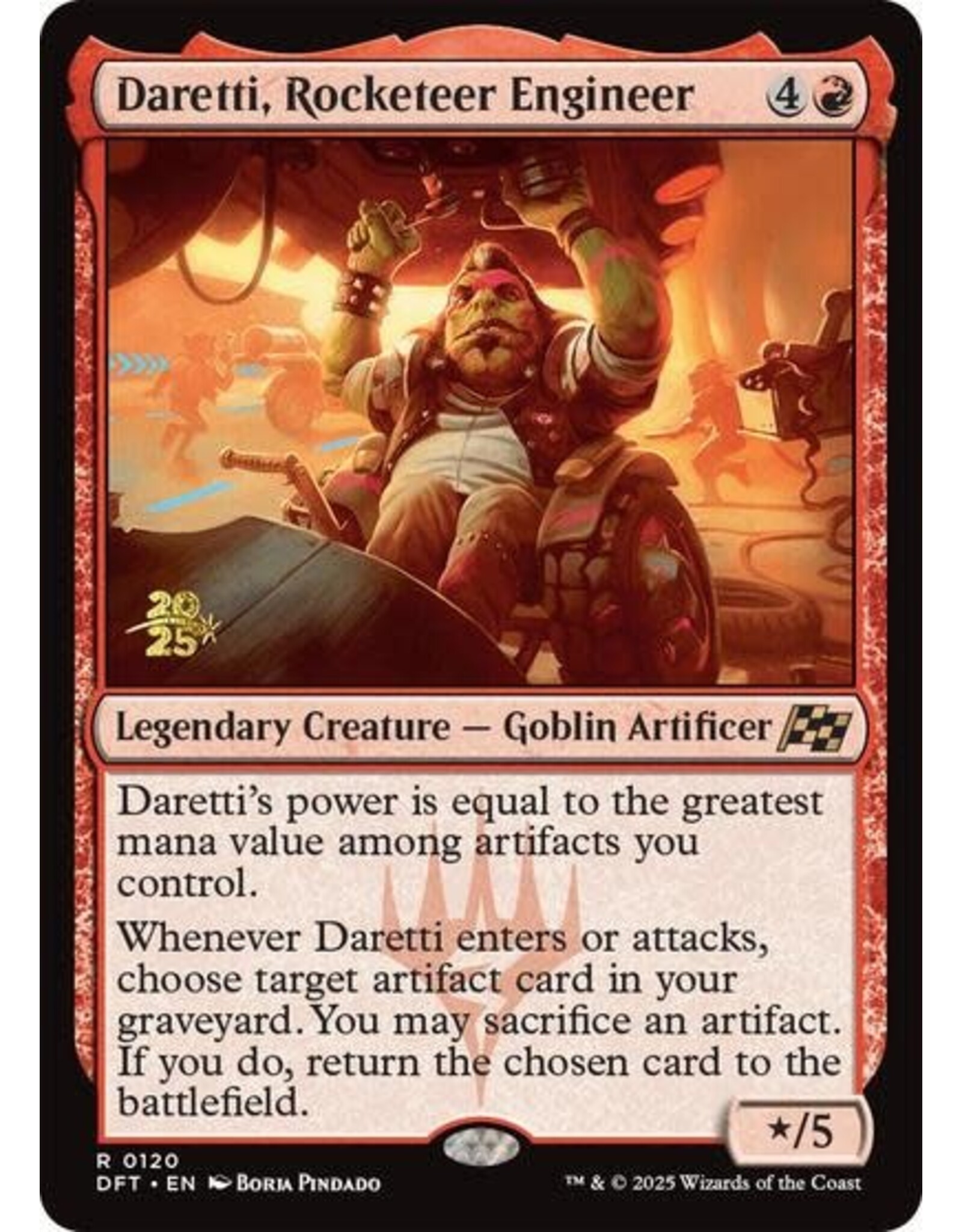 Daretti, Rocketeer Engineer (Pre-Release Event) - 120 (Foil, R)