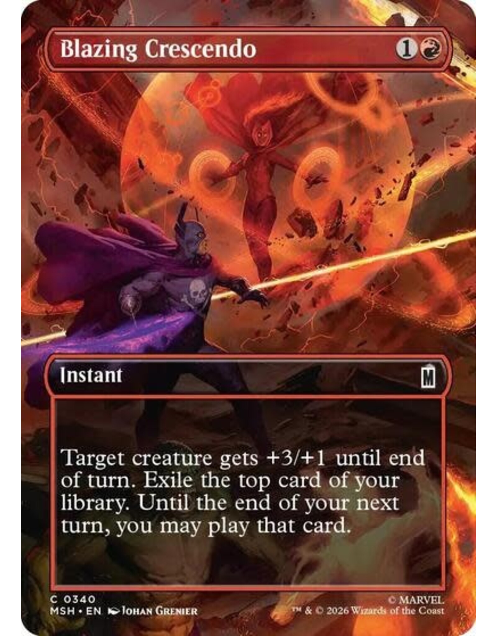 Blazing Crescendo (Borderless) - 340 (Foil, C)