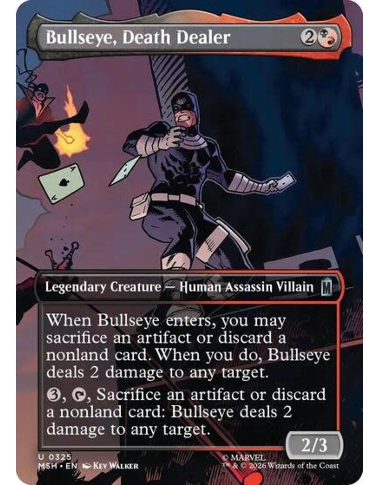 Bullseye, Death Dealer (Borderless) - 325 (Foil, U)