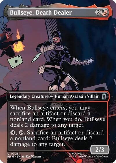 Bullseye, Death Dealer (Borderless) - 325 (Foil, U)