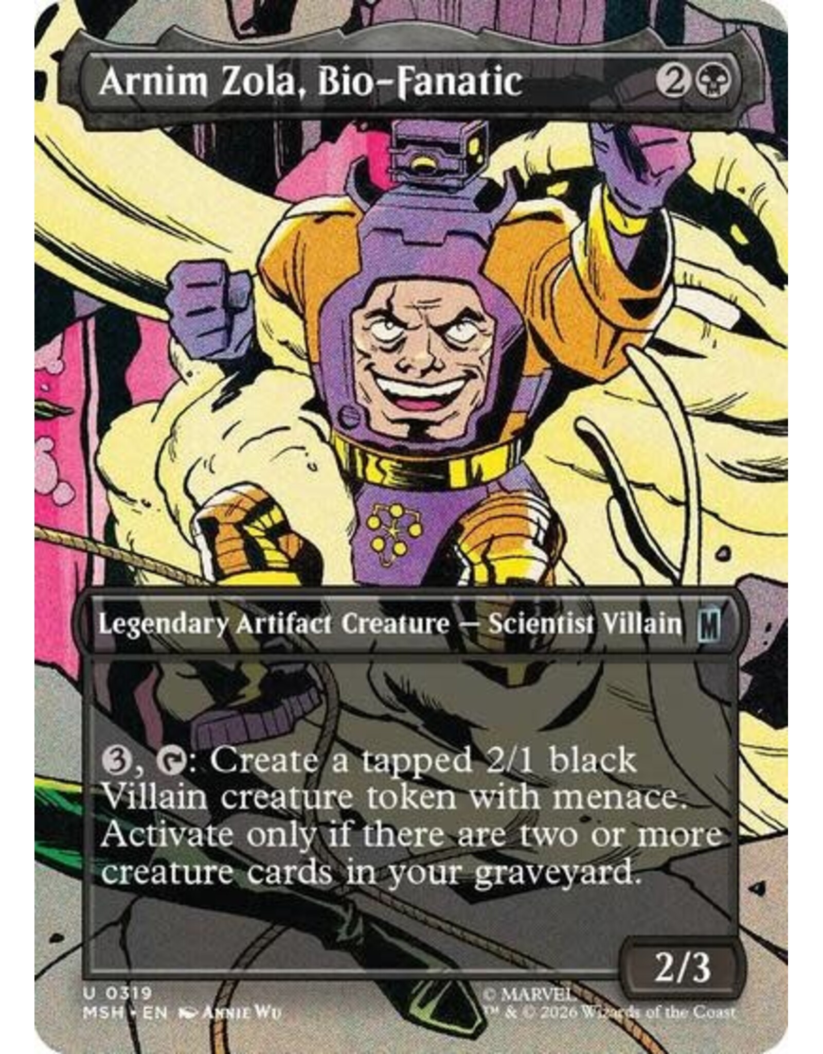 Arnim Zola, Bio-Fanatic (Borderless) - 319 (Foil, U)