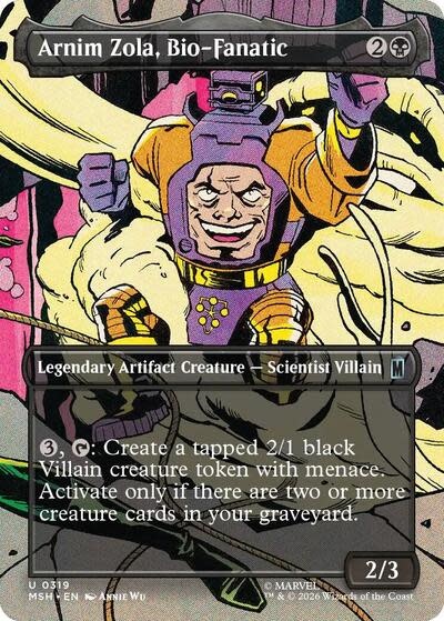 Arnim Zola, Bio-Fanatic (Borderless) - 319 (Foil, U)