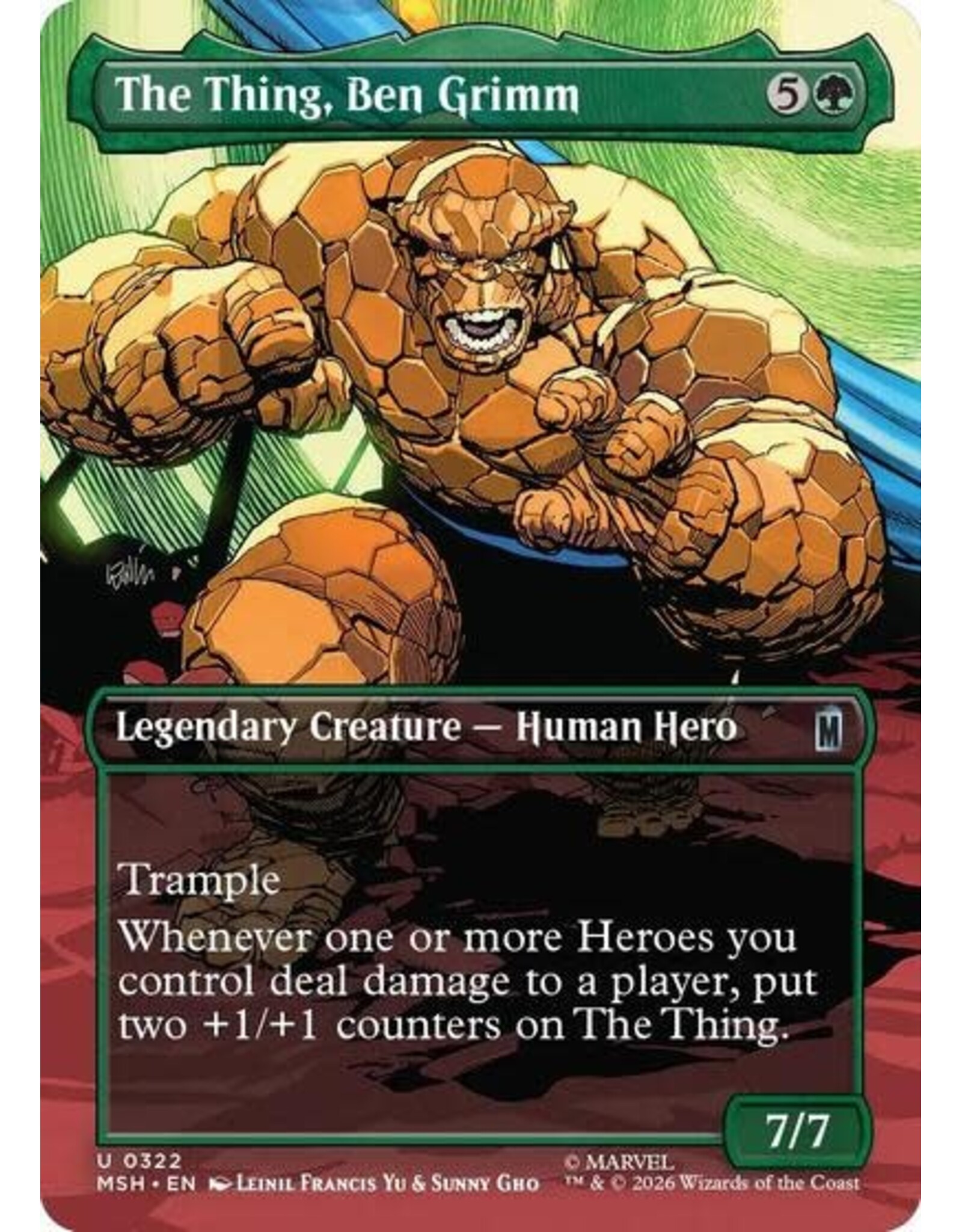 The Thing, Ben Grimm (Borderless) - 322 (Foil, U)