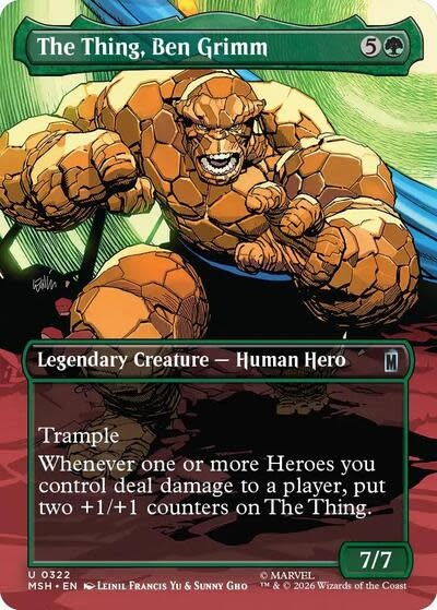 The Thing, Ben Grimm (Borderless) - 322 (Foil, U)