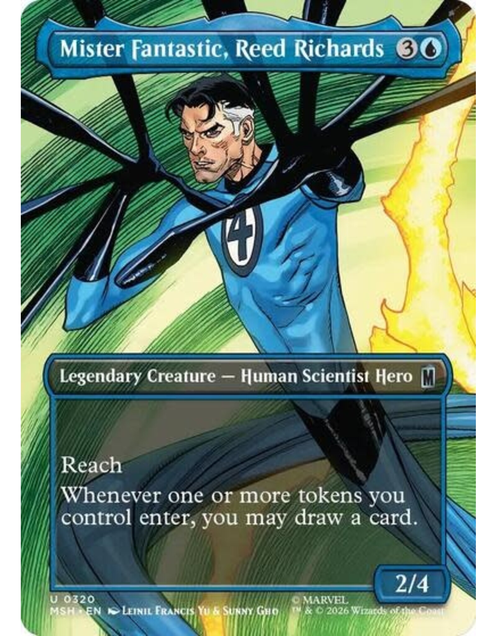 Mister Fantastic, Reed Richards (Borderless) - 320 (Foil, U)