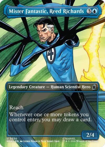 Mister Fantastic, Reed Richards (Borderless) - 320 (Foil, U)