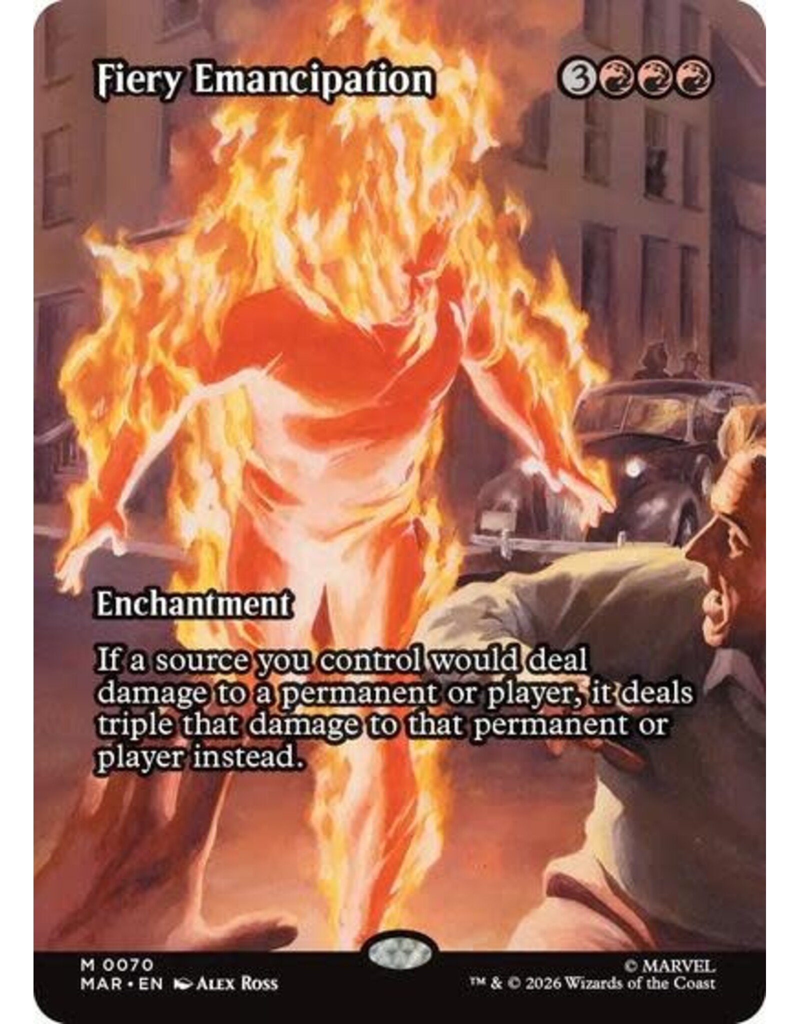 Fiery Emancipation (Borderless) - 70 (Foil, M)