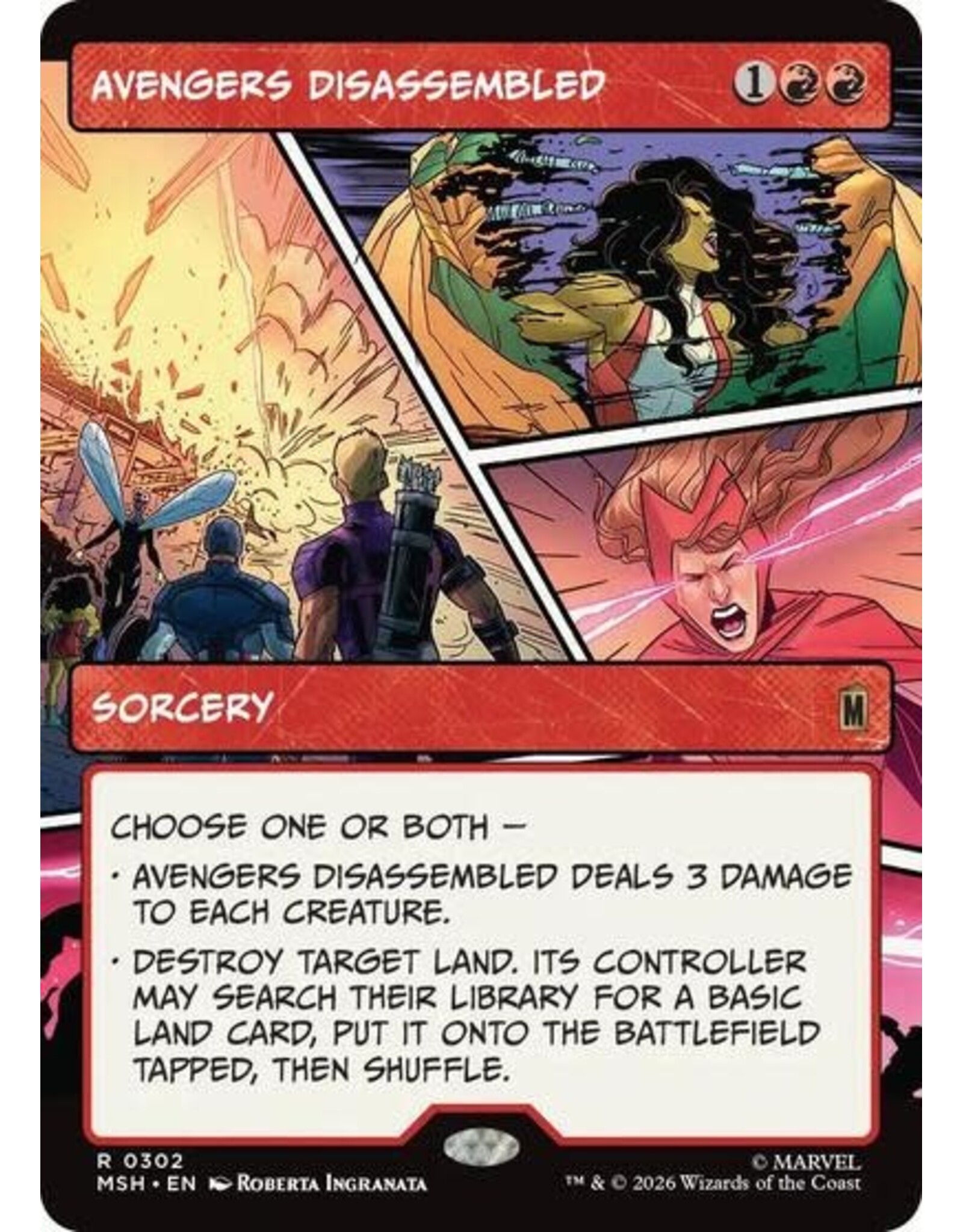 Avengers Disassembled (Borderless) - 302 (Foil, R)