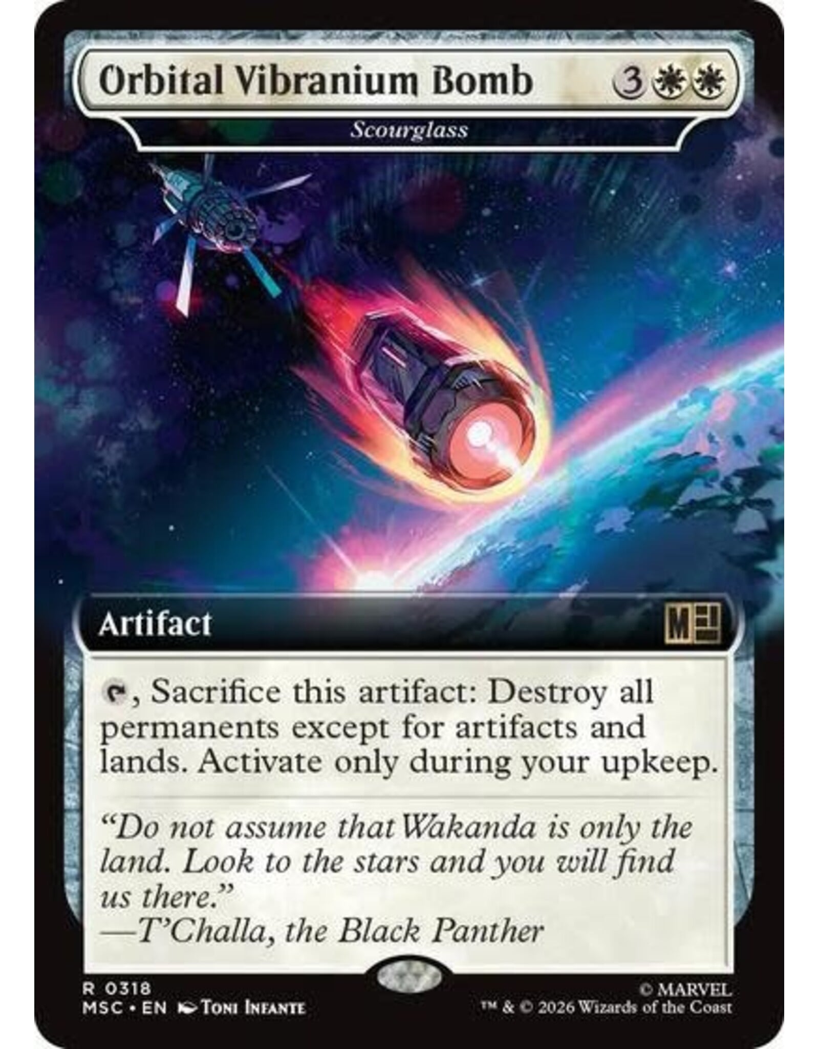 Orbital Vibranium Bomb - Scourglass (Extended Art) - 318 (Normal, R)