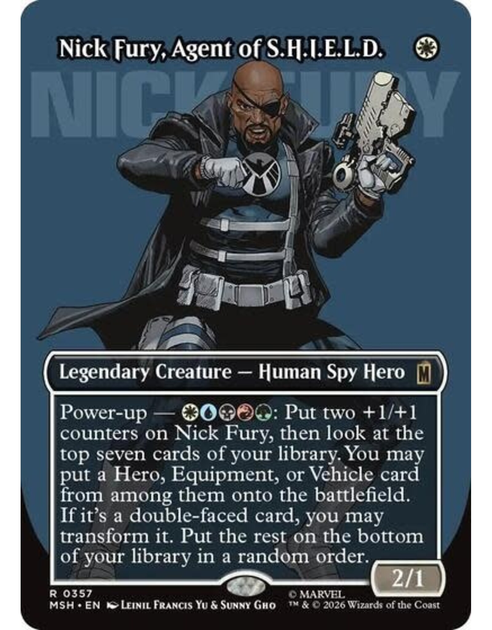 Nick Fury, Agent of S.H.I.E.L.D. (Borderless) (0357) (Foil, R)