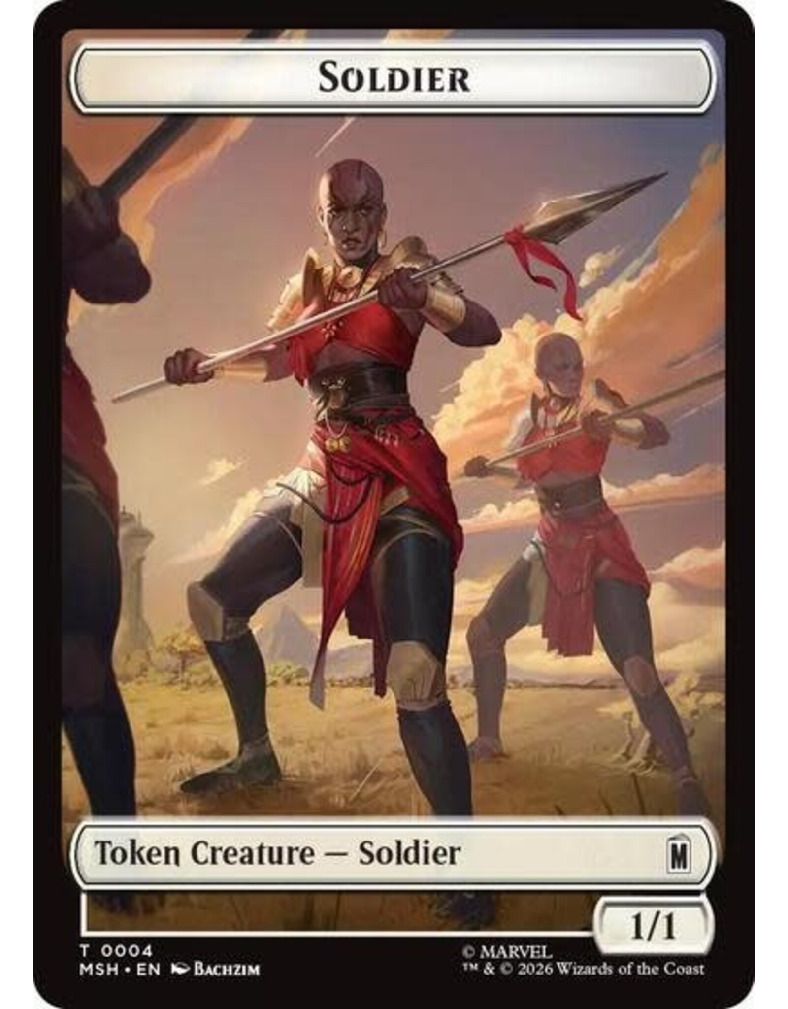 Soldier // Clue Double-Sided Token - 004/017 (Foil, T)
