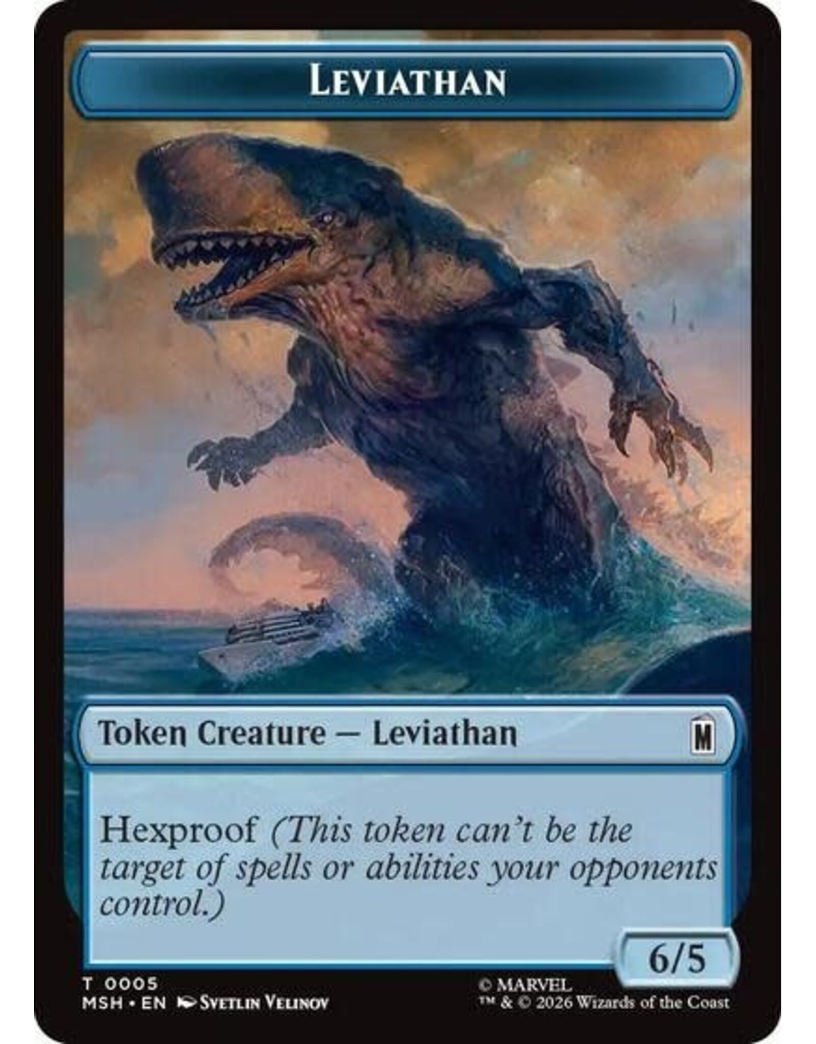 Leviathan // Food Double-Sided Token - 005/019 (Foil, T)