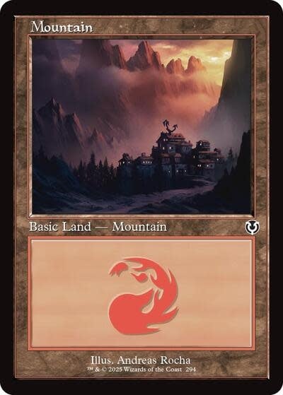 Mountain (294) (Retro Frame) (Foil, L)