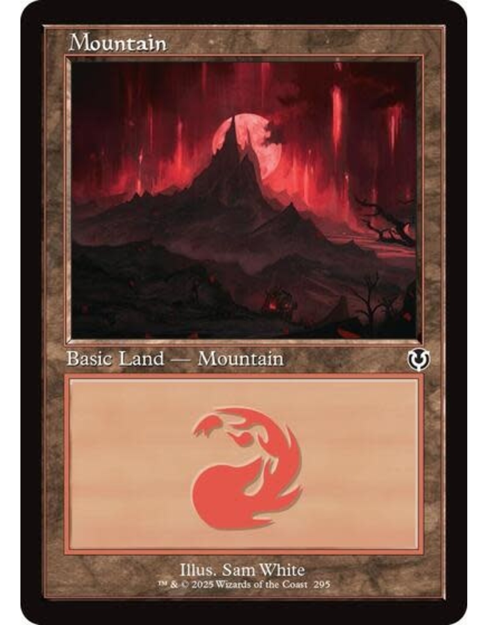 Mountain (295) (Retro Frame) (Foil, L)