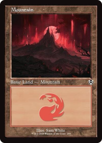 Mountain (295) (Retro Frame) (Foil, L)