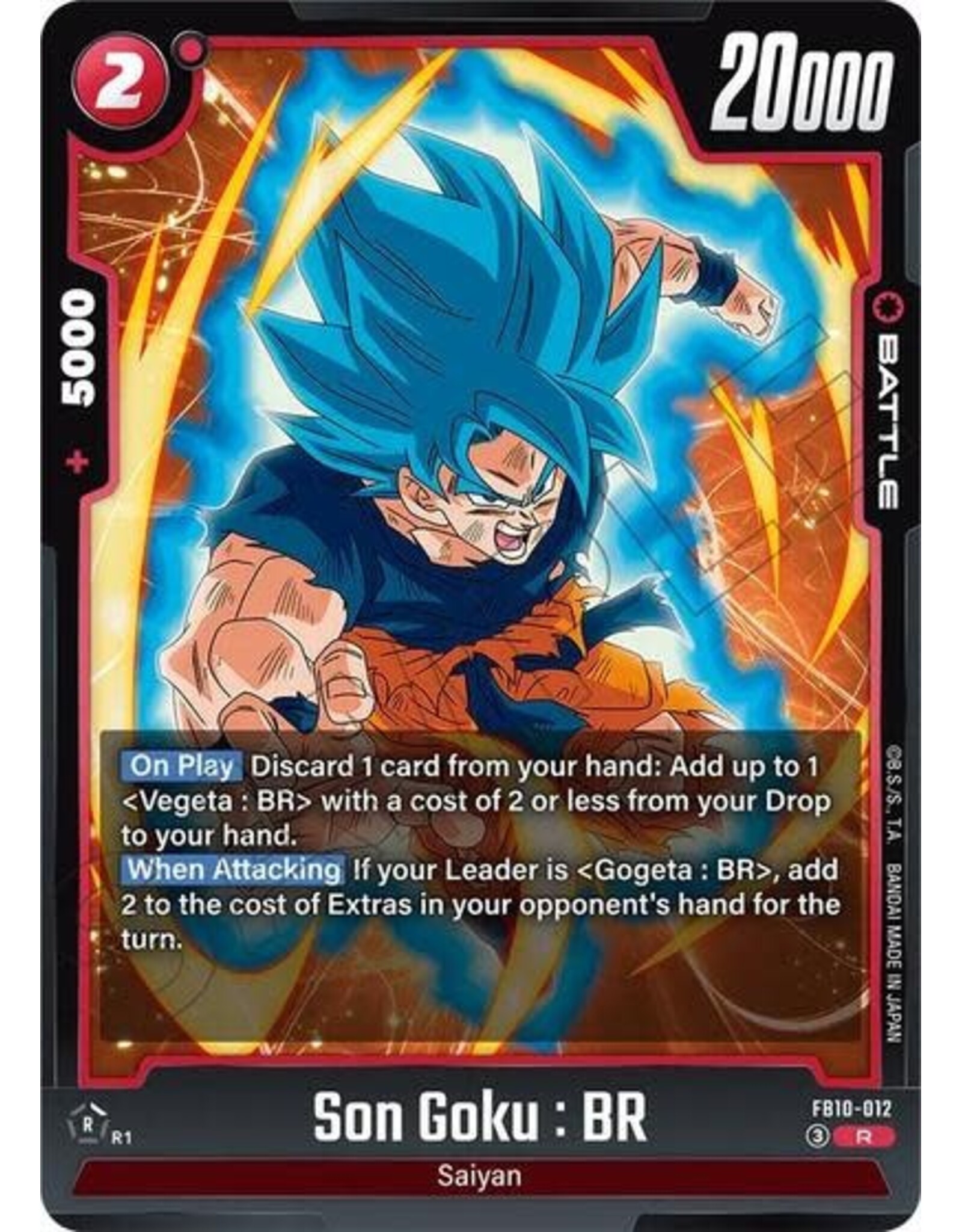 Son Goku : BR - FB10-012 (Holofoil, Rare)