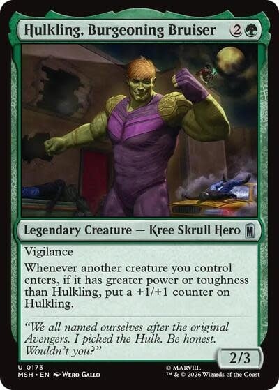 Hulkling, Burgeoning Bruiser - 173 (Foil, U)