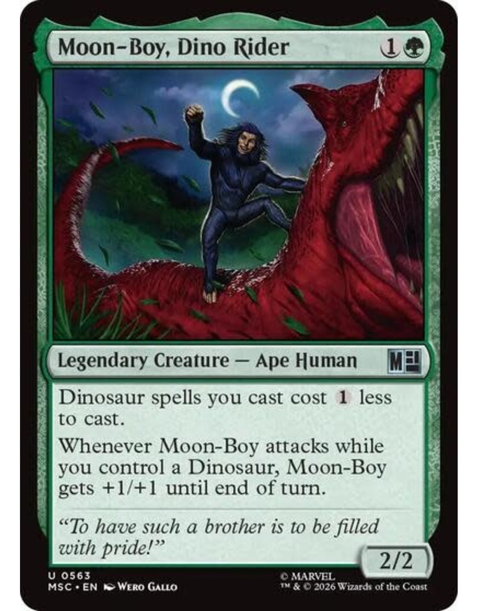 Moon-Boy, Dino Rider - 563 (Normal, U)