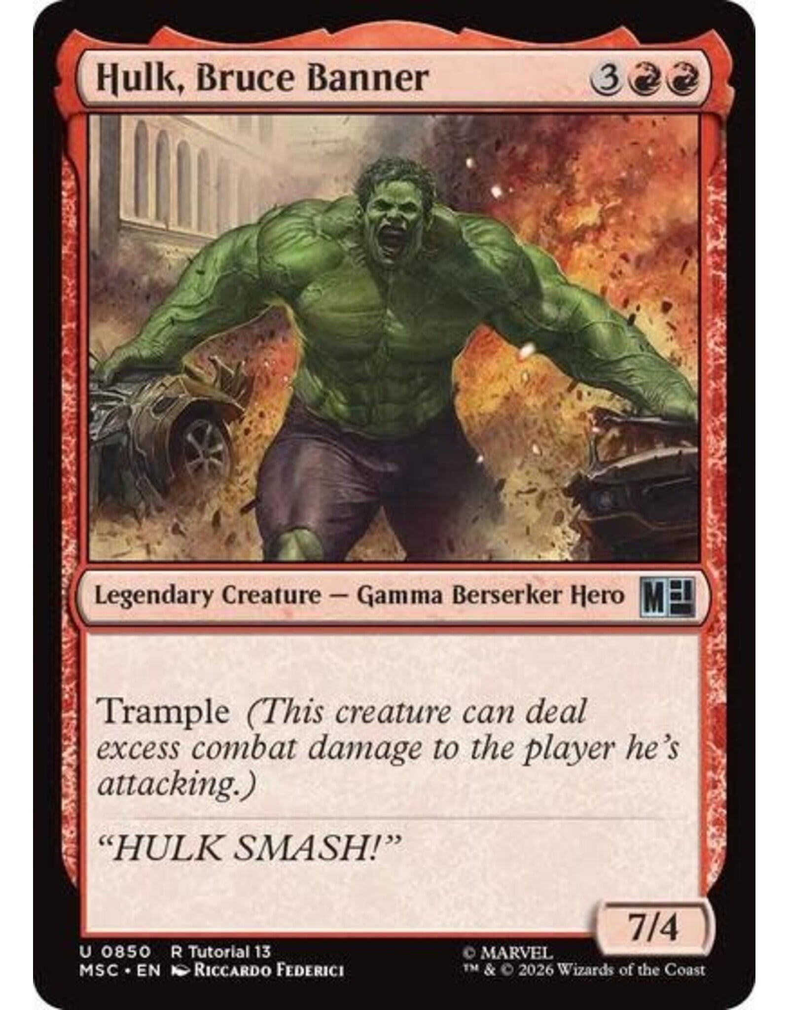 Hulk, Bruce Banner (0850) (Normal, U)
