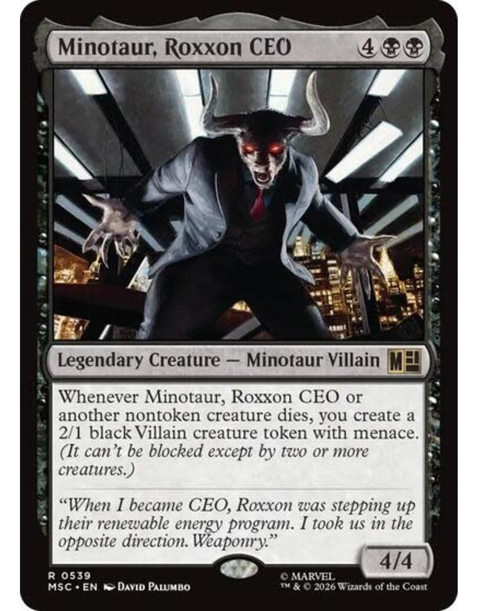 Minotaur, Roxxon CEO - 539 (Normal, R)