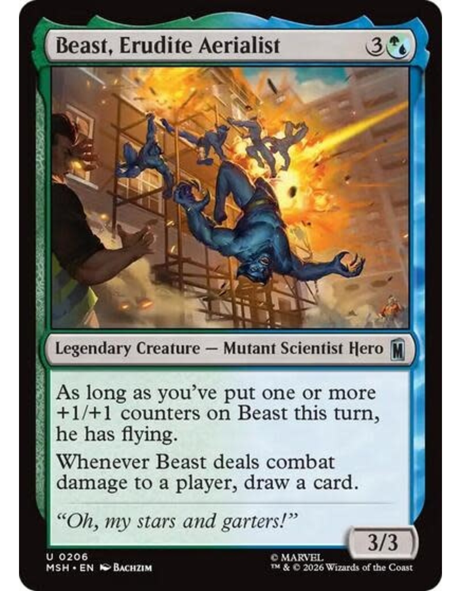 Beast, Erudite Aerialist - 206 (Foil, U)