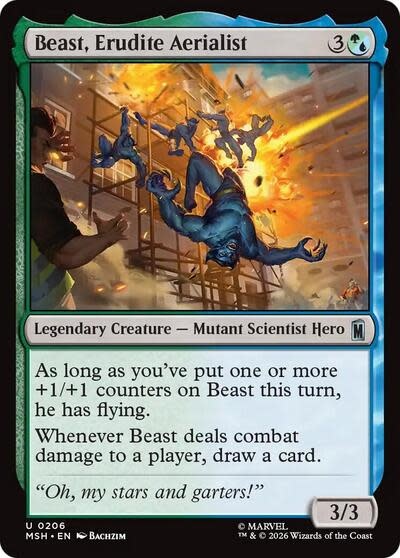 Beast, Erudite Aerialist - 206 (Foil, U)