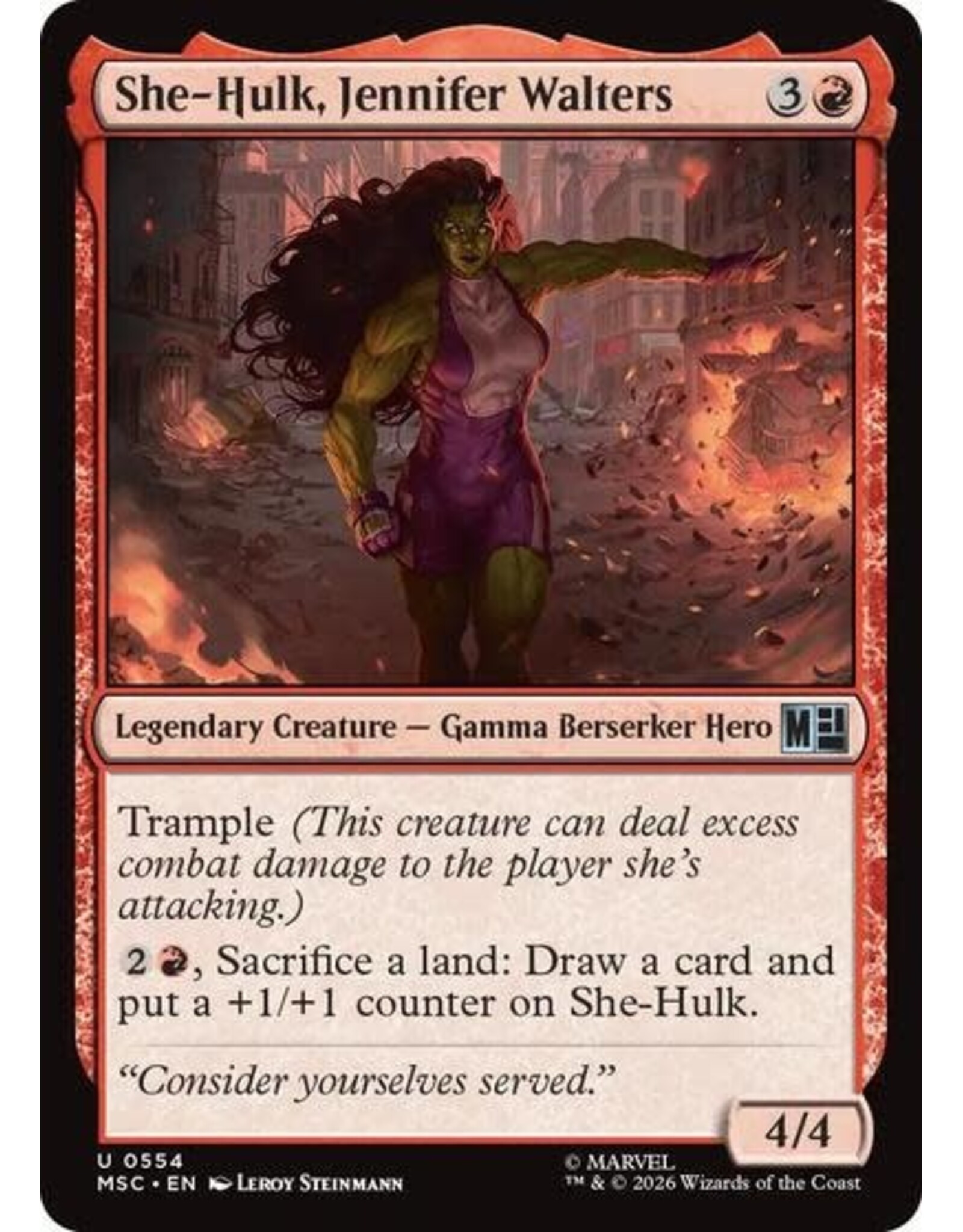 She-Hulk, Jennifer Walters - 554 (Normal, U)