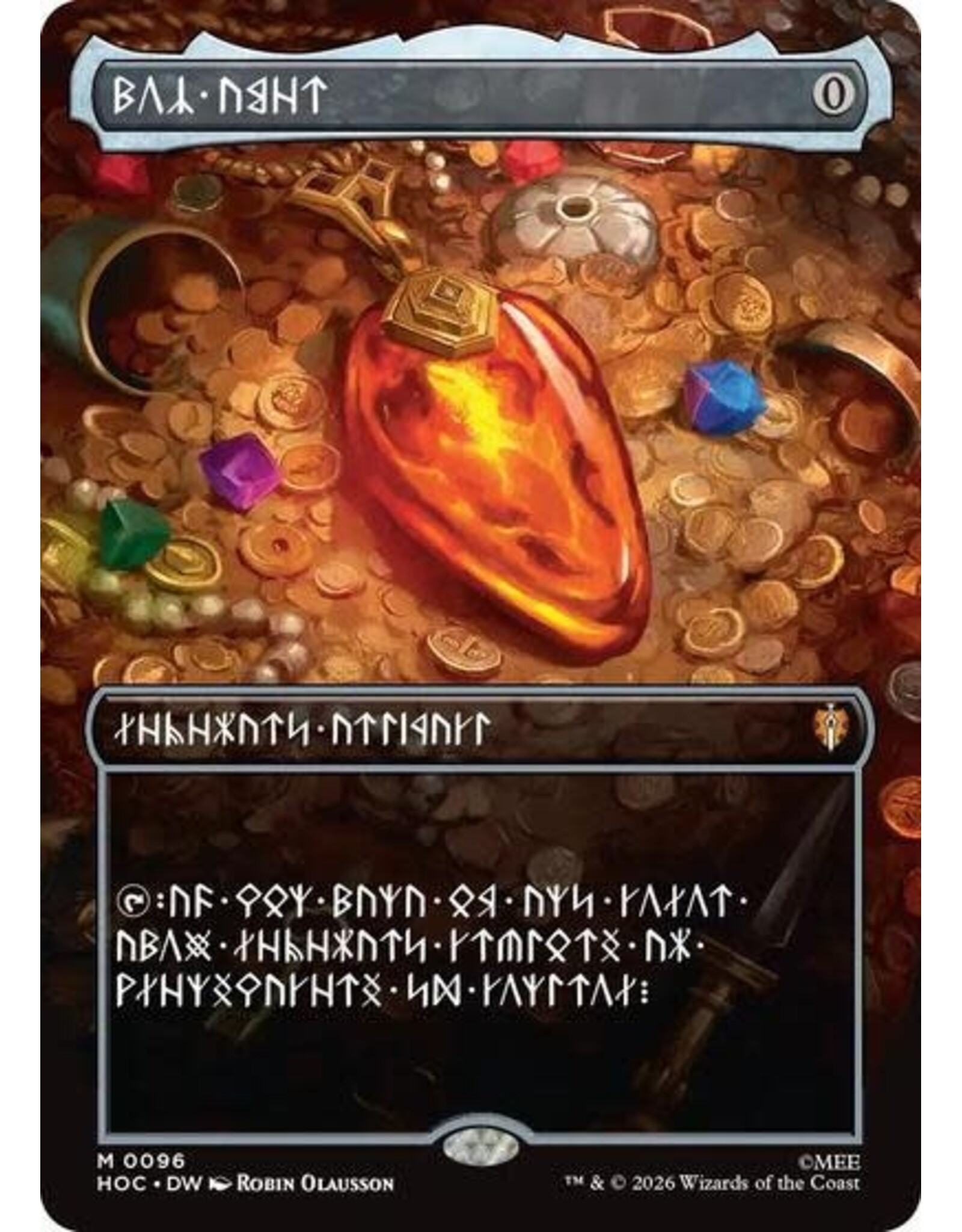 Mox Amber (Borderless) (Dwarvish) - 96 (Foil, M)
