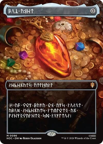 Mox Amber (Borderless) (Dwarvish) - 96 (Foil, M)