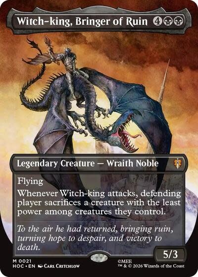 Witch-king, Bringer of Ruin (Borderless) - 21 (Foil, M)