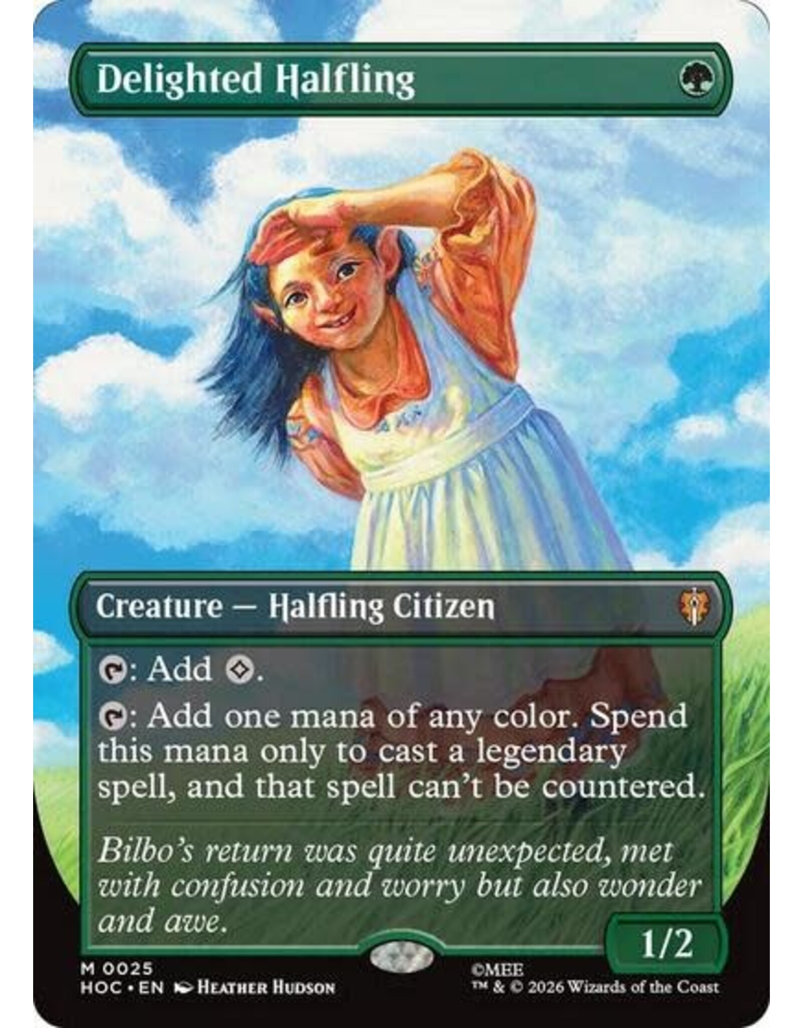 Delighted Halfling (Borderless) - 25 (Normal, M)
